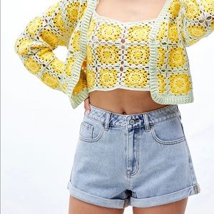 Pacsun Light Blue Mom Shorts Size 23